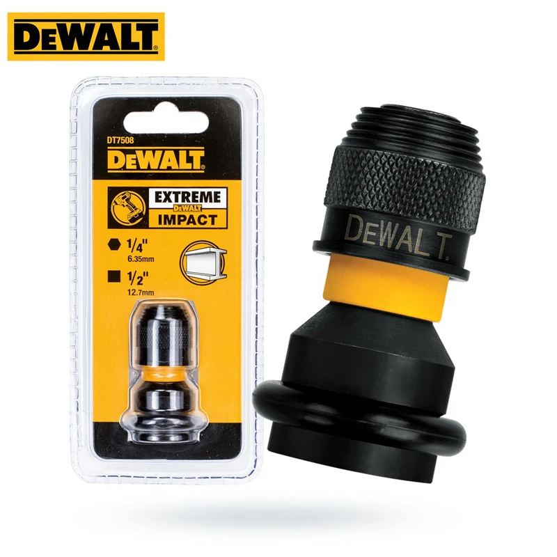 DEWALT DT7508-QZ Schlagadapter, stoßfester Elektroschrauber-Adapter für DCF880 DCF922 DCF892 DCF894 1/4 Zoll Sechskant auf 1/2 Zoll