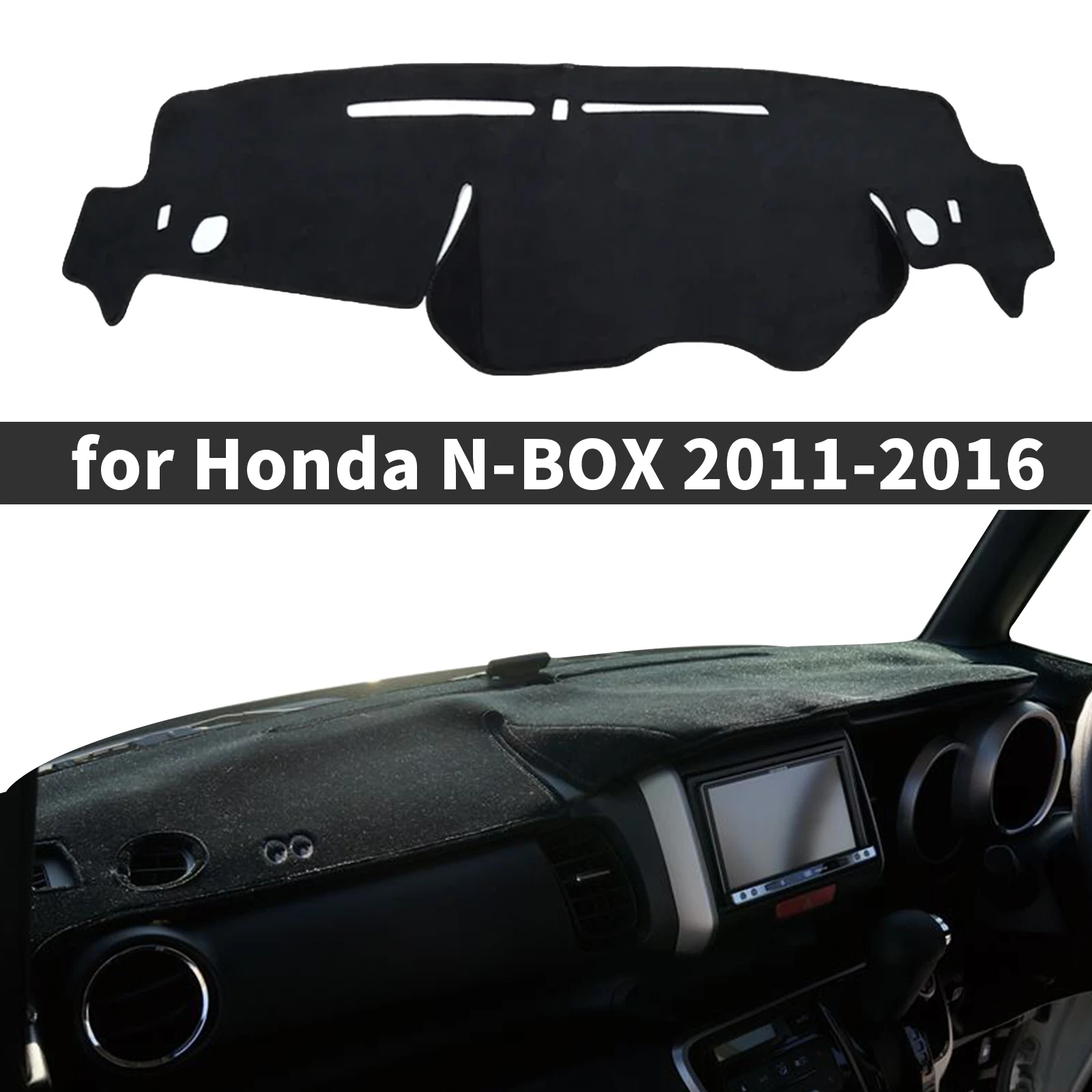 

fit for Honda N-BOX 2011-2016 NBOX N BOX JF1 JF2 Dashmat DashMat Sunshade Dashboard Cover Pad Protective Carpet Car Accessories