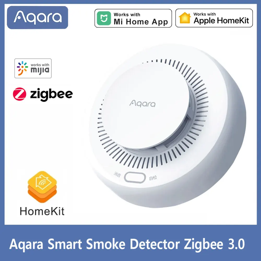 AQARA Smart Smoke Detector Zigbee Fire Alarm Monitor Sound Alert Home Security APP Remote Control By Xiaomi mijia Mihome Homekit