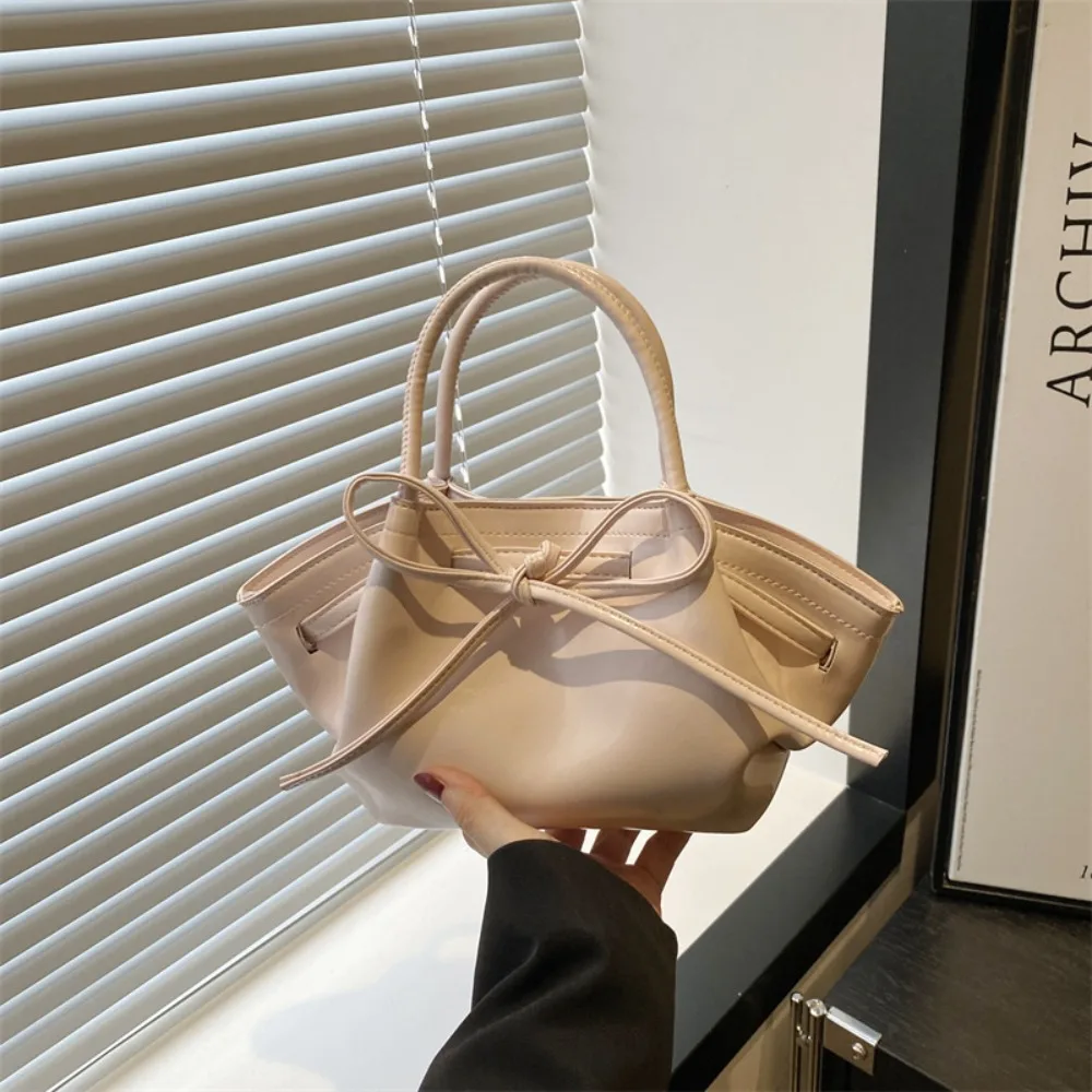 

Fashion Bowknot Shoulder Bags Vintage Messenger Bag Casual Handbags Simple Crossbody Bags Large Capacity Tote Bag for Women
