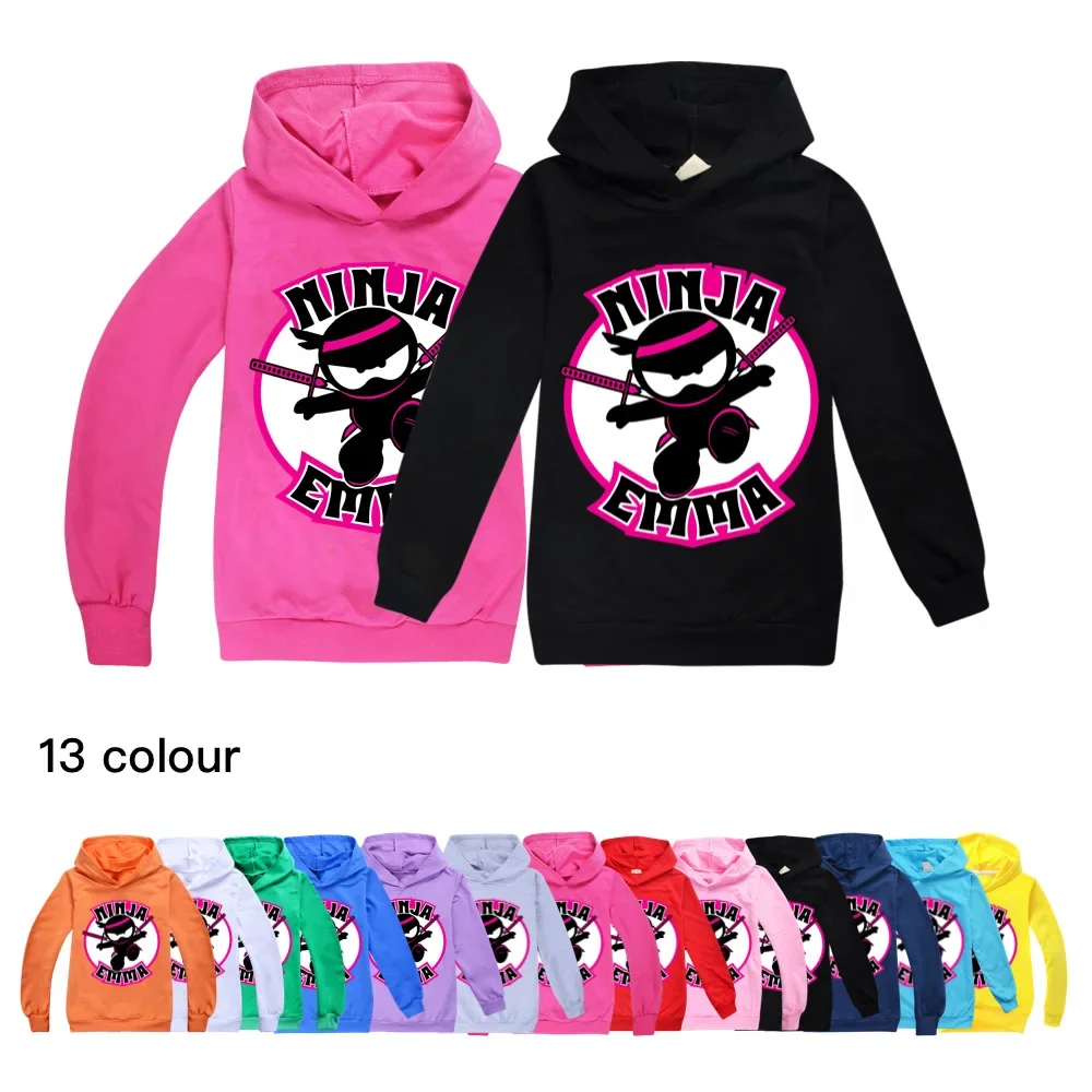 

Boys Hooded Girls T Shirt NINJA KIDZ Hoodie Kids Casual Sweatershirt Child Fashion Clothes Cotton Birthday Girl Costume 3-14Y