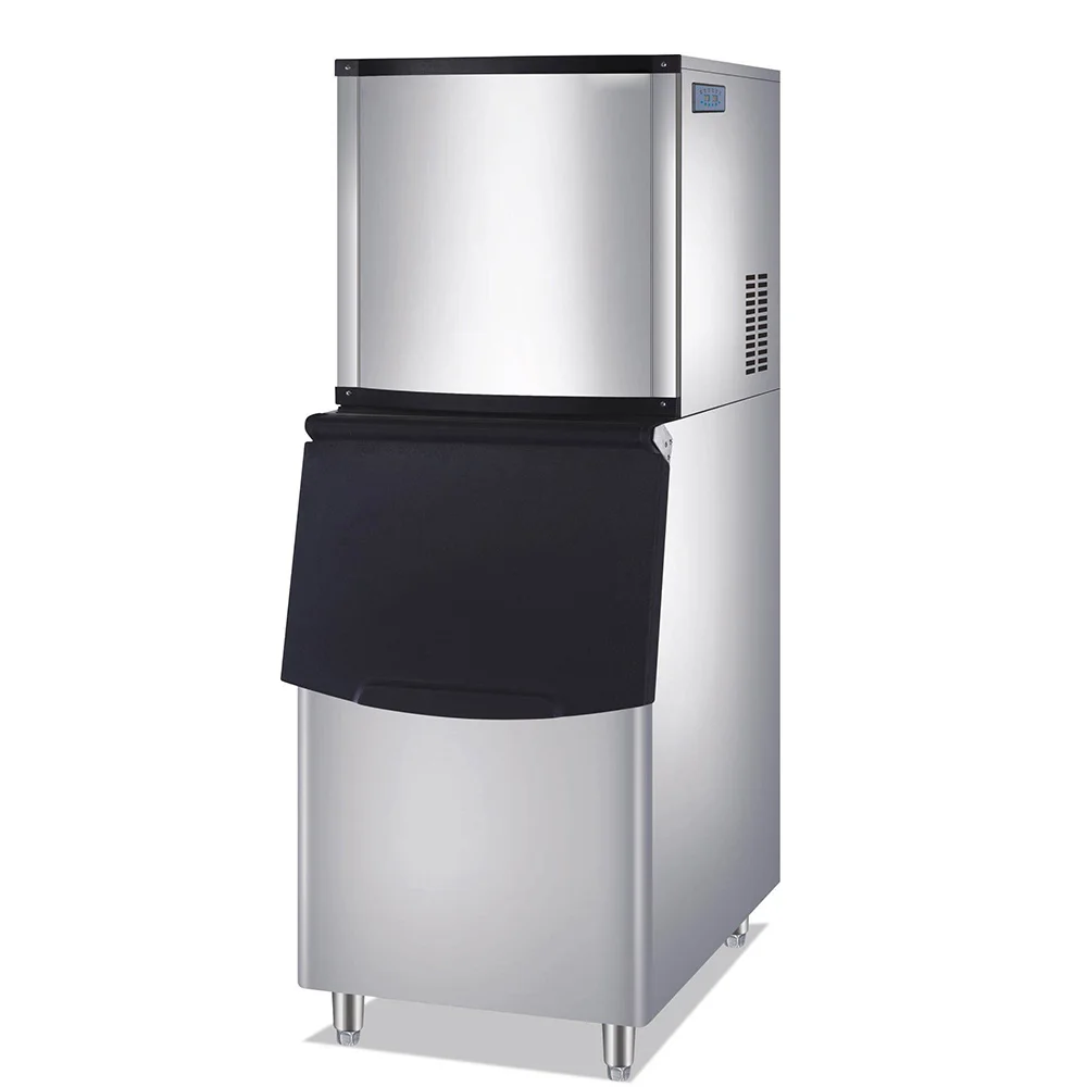 

Commercial Air-Cooled Ice Maker 40 60 80100kg/h Ice Cube Machine with 60 80 100 120kg Storage Capacity for Hotels