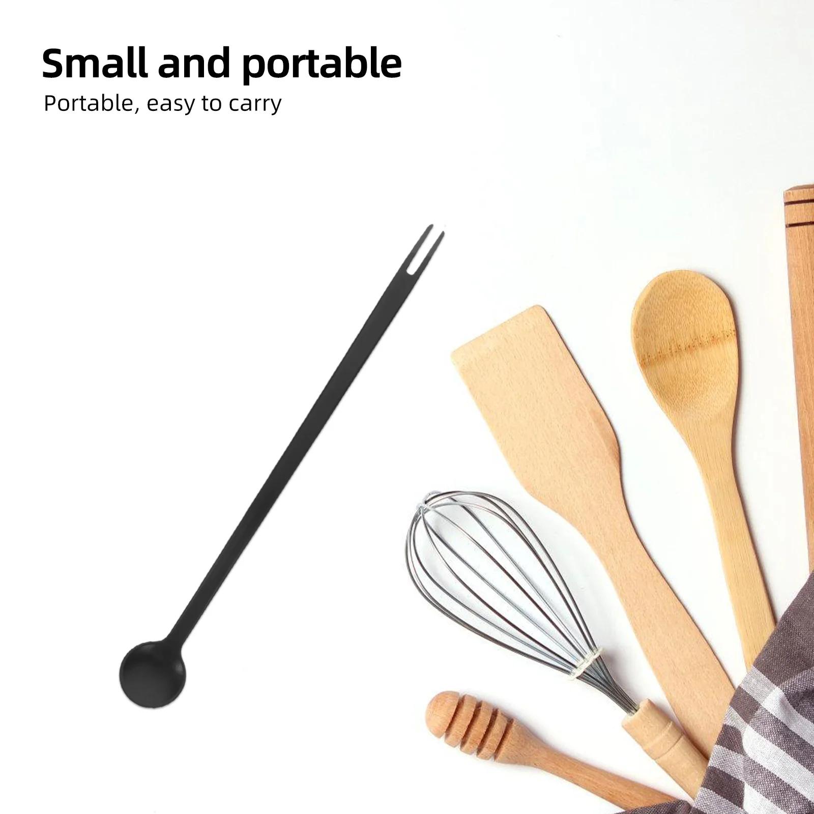 

10 Pcs Fruit Stick Appetizer Forks Commercial Creative Stirring Spoon Plastic Flavors Convenient