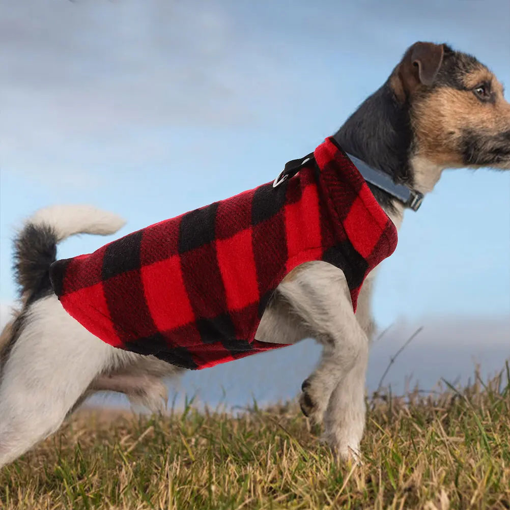 

Soft Warm Polar Fleece Vest for Dogs Small Medium Size Winter Clothing Thermal Gear Outdoor Windproof Comfortable for Holiday