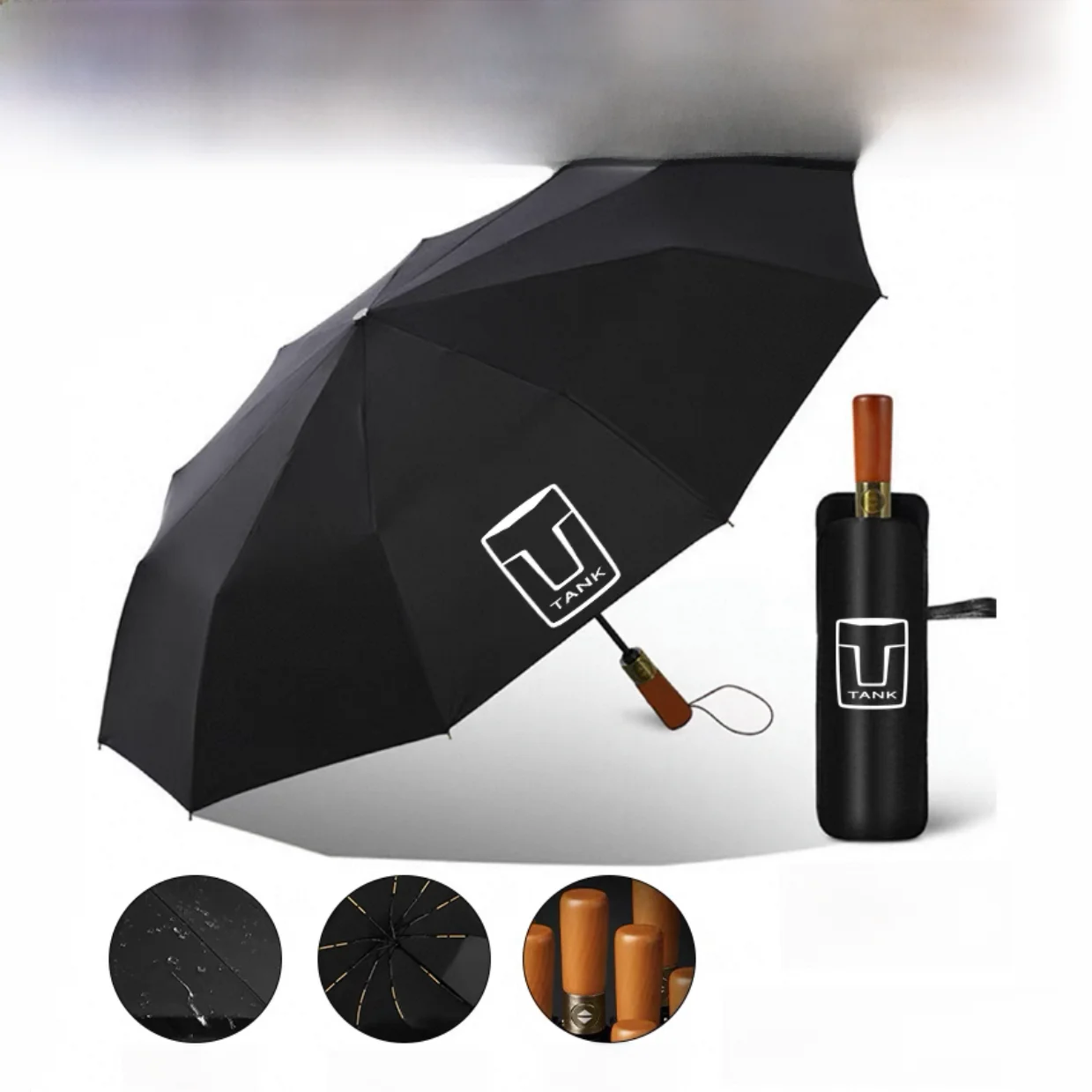 

Автомобильный зонт Thiened Tank 300, зонт для автомобилей TANK Cyber 500 400 700, большой подарочный зонт, складной зонт от дождя из углеродного волокна