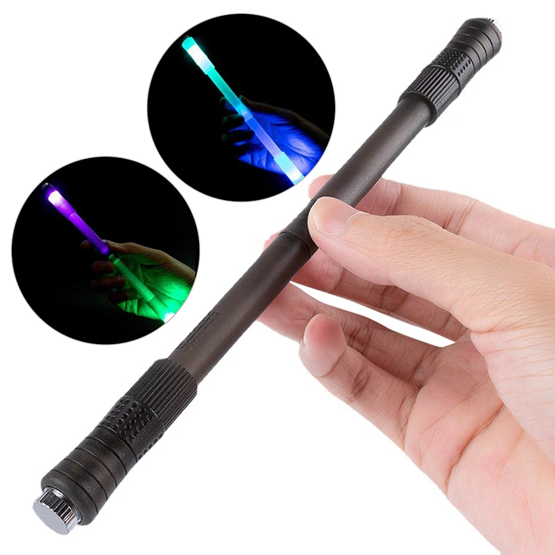 Anti-slip Comfortable Spinning Pen Flash Rotating Gaming Gel Pens Funny Rotating Pen with Led Flash