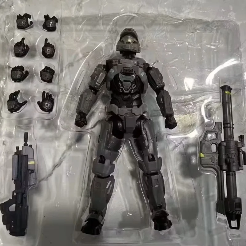 2 знака 1/12 шарнирная фигурка Master Chief из ПВХ, Коллекционная модель игрушки, 18 см, подарки, натуральная