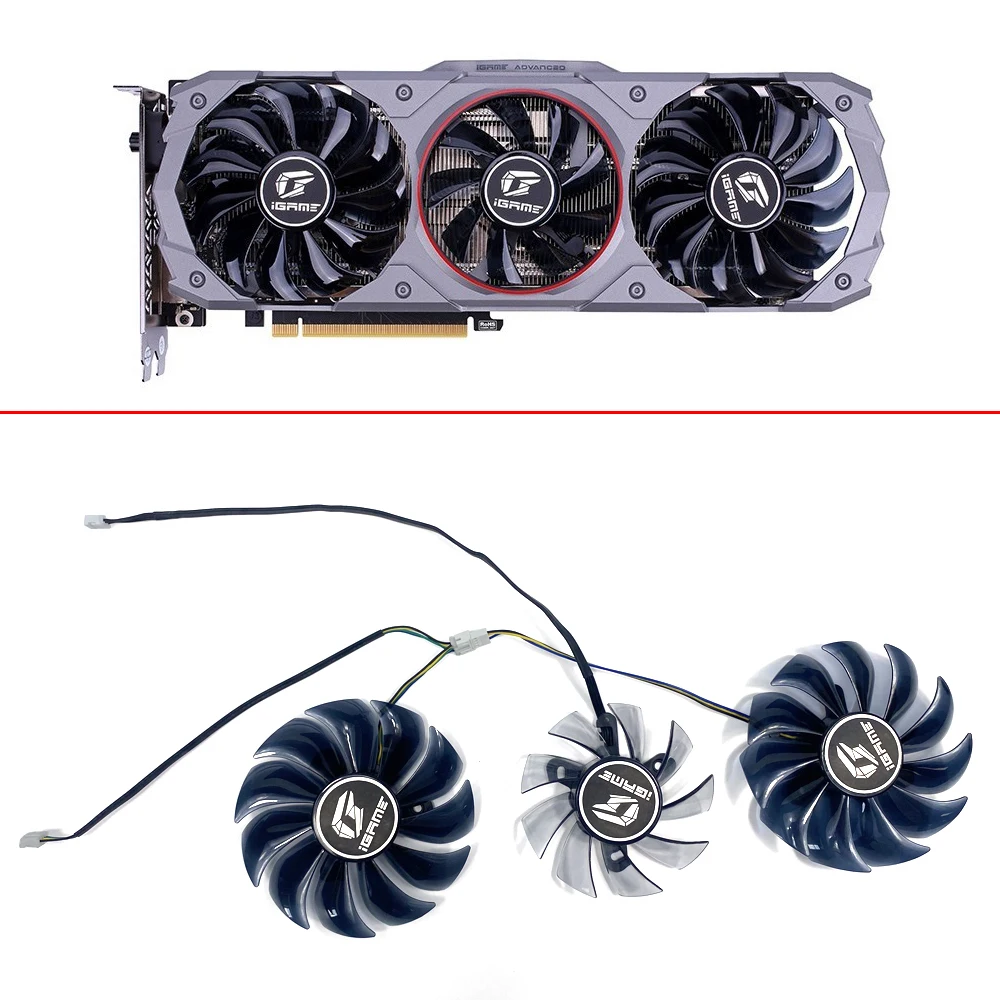 

Cooling Fan PVA080E12R For Colorful iGame GeForce RTX 2080 Ti 2080 2070 2060 ADOC GTX 1660 1660Ti video card fan