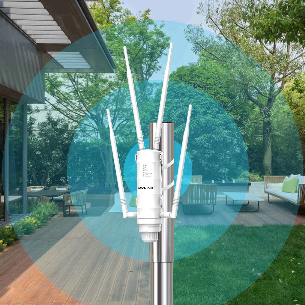 

4G LTE Наружная беспроводная точка доступа, двухдиапазонный Wi-Fi-маршрутизатор 1200 Мбит/с со слотом для SIM-карты
