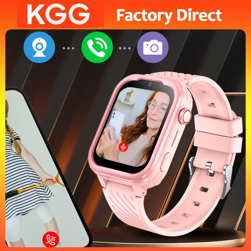 KGG 4G Smart Watch for Teenage Student ROM 8GB with APP Store Video Call GPS Position Pedometer Sports Clock Tracker Gifts