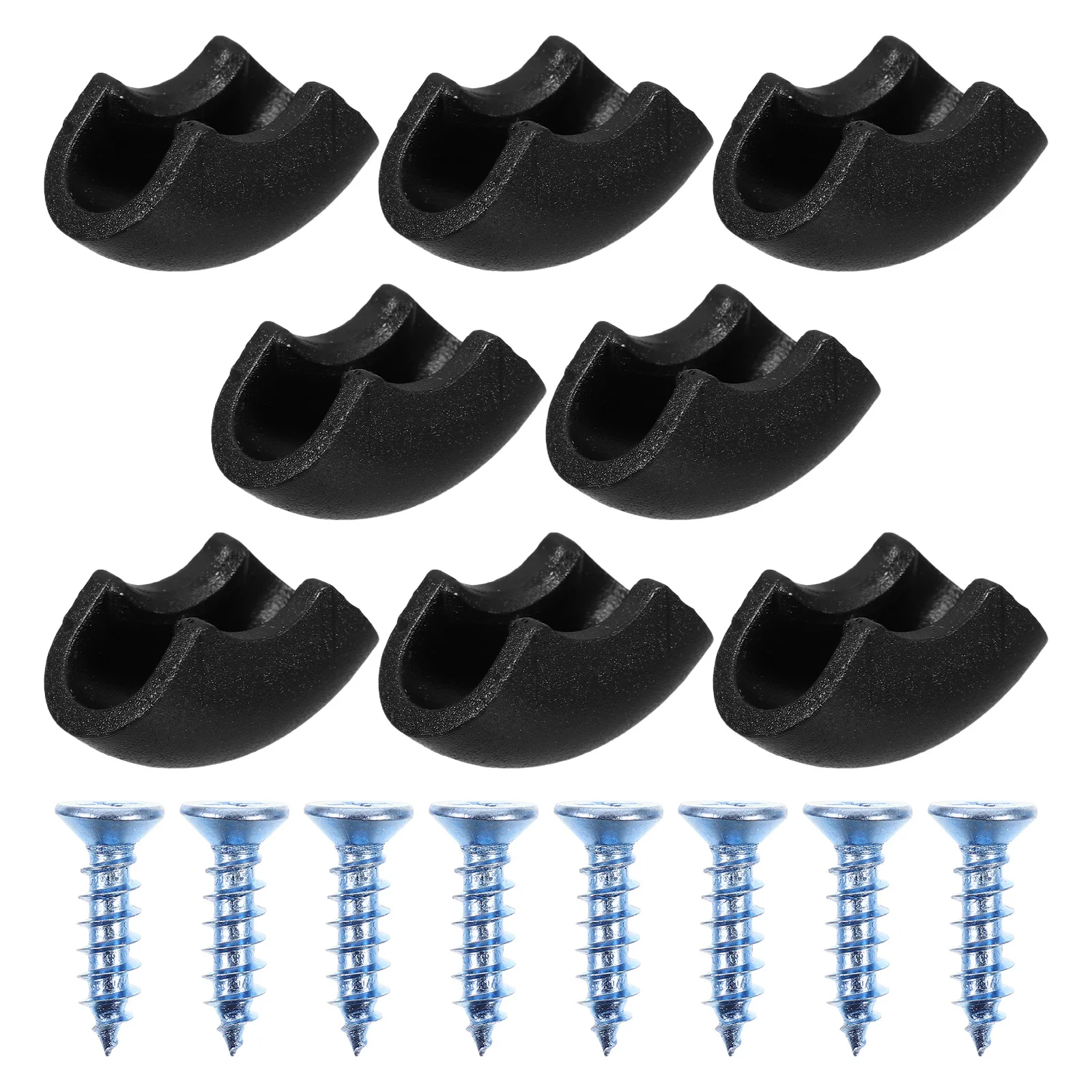 

2Sets U-Shaped Desk Leg Covers Furniture Feet Protectors Table Foot Pads Coffee Table Chair Caps Floor Protection Anti-Slip