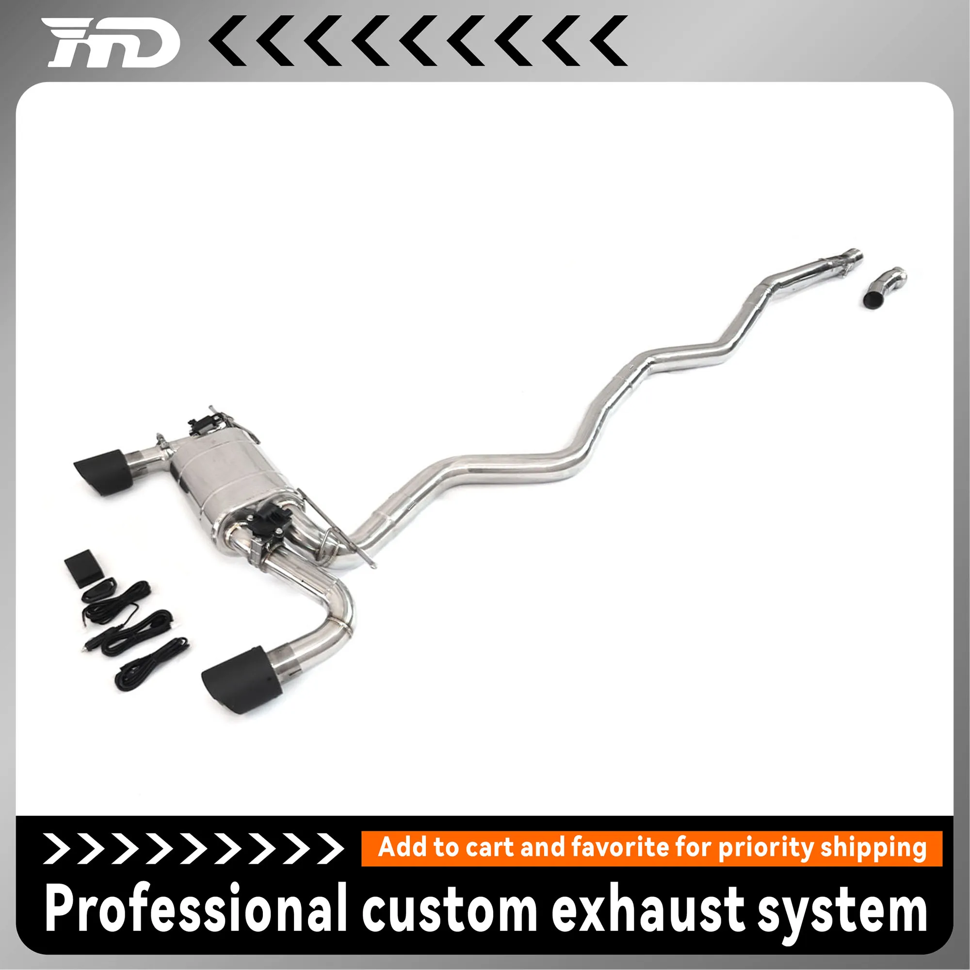 

HMD Exhaust System Performance Catback for BMW M235i F22 3.0T Stainless Steel Exhaust Muffler With Valve