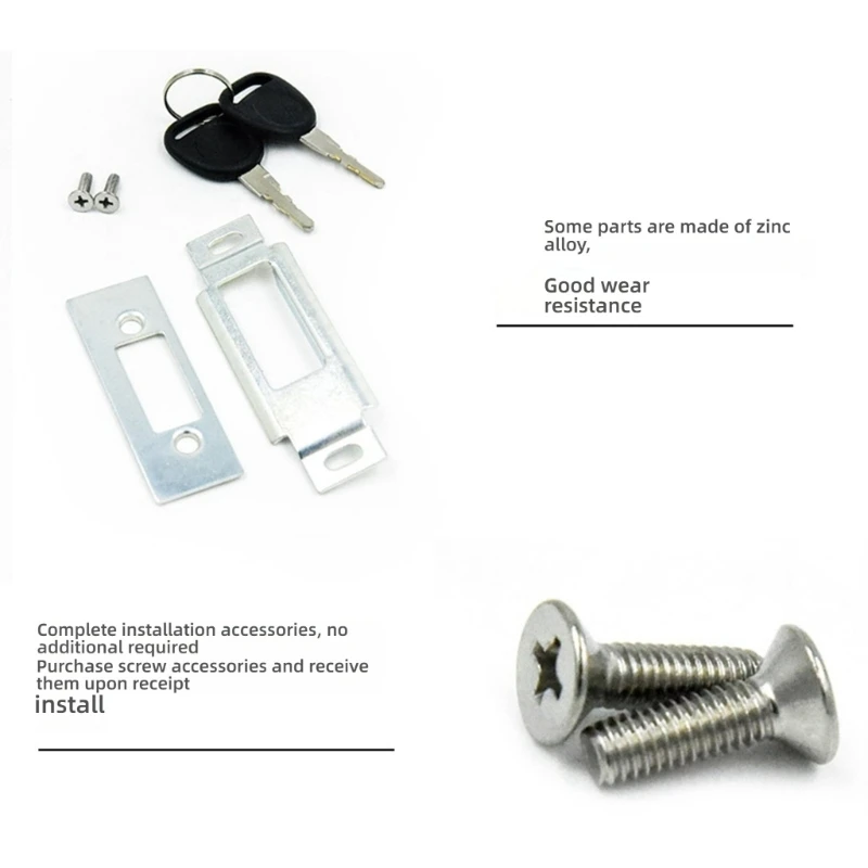 G8TE Entry Door Lock Aluminum Double System IP67 Waterproof Anti Theft Mechanism For Campers Trailers