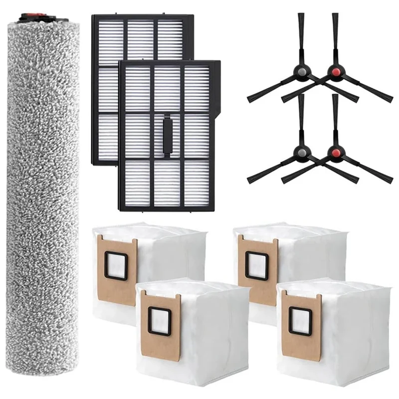 KEOL-먼지 수집 가방 필터 사이드 브러시 교체 Eufy Omni E25 E28 로봇 진공 청소기 액세서리