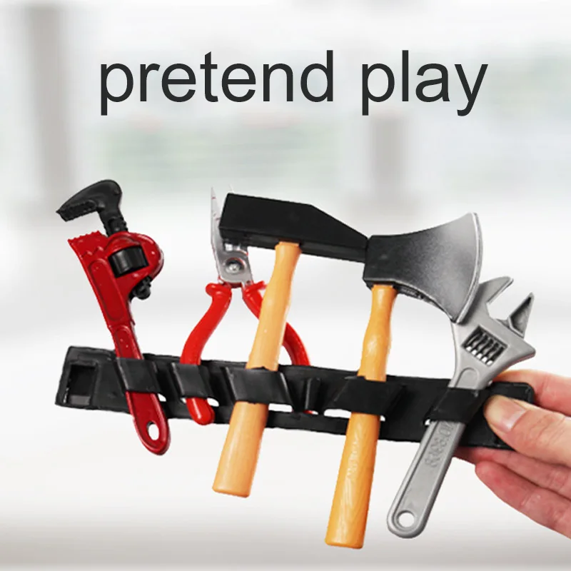 Kids Simulation Repair Tools Toys for Boy Safe Plastic Children Maintenance Tools Screwdriver Hammer Tongs Pretend Play Toy TMZ