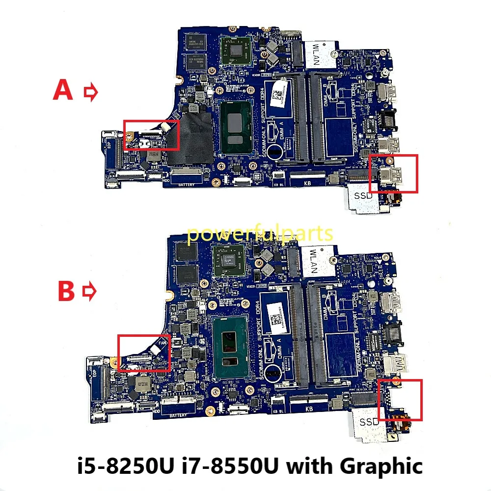 

Материнская плата для DELL Latitude 3490 3590 inspiron 5570 CAL50 DAL10 LA-F115P i5 i7 с графикой 0G9KR8 0JPMY7 0Y8YF0 0N7Y27