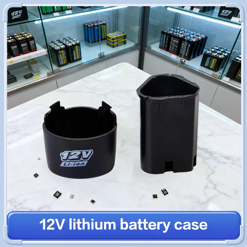 Custodia per batteria al litio 1Pc 12V 18650 Custodia in plastica per batteria ricaricabile con trapano al litio senza viti