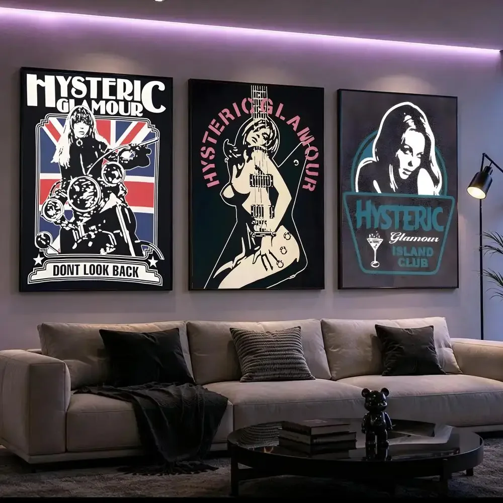 Hysteric Glamour Poster HD Waterproof Self-Adhesive Wall Art – Multi-Scene Use, Top Gift Pick