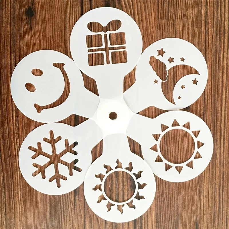

Coffee Latte Art Mold, Barista Coffee Art Stencil, Foam Pattern Maker, Espresso Milk Foam Design Tool, Barista Accessories Tool