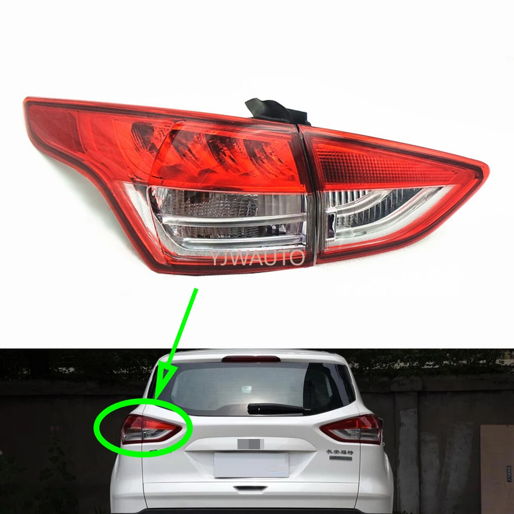 

For Ford Kuga 2013 2014 2015 2016 Tail Light Car Taillight Assembly Auto Rear Lamp Brakelights Turn Signal Reversing Fog Lamp