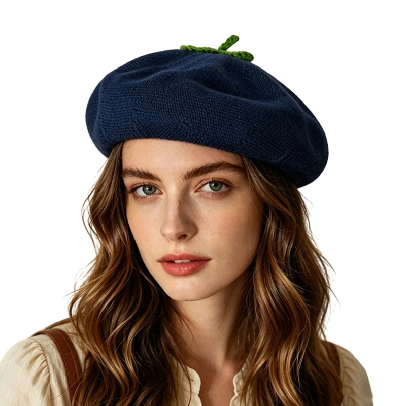 652F Polyester with a Green Top Detail Winter Hat for Decorative Styling