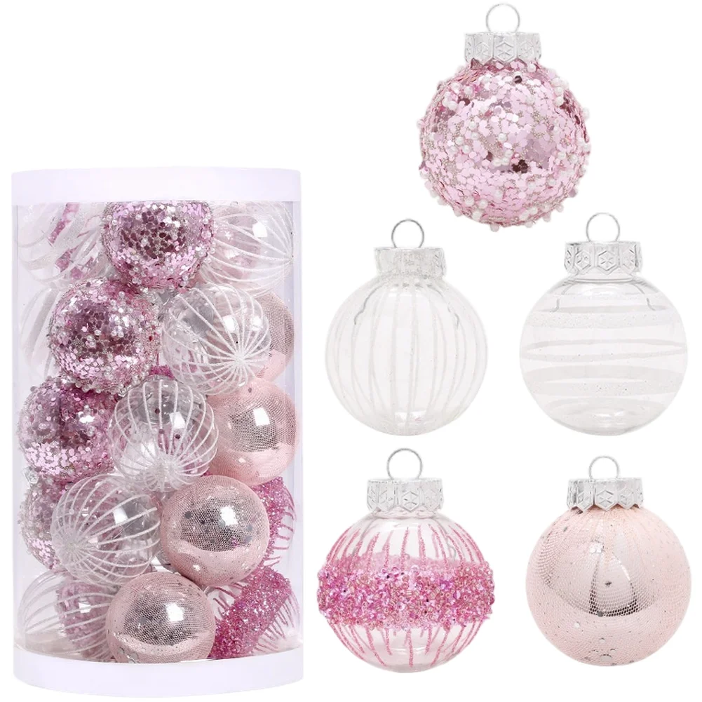 

Украшения для вечеринок Рождественские шары Украшения Легкое крепление Легкий материал для рождественских елок 25 шт. Набор рождественских шаров