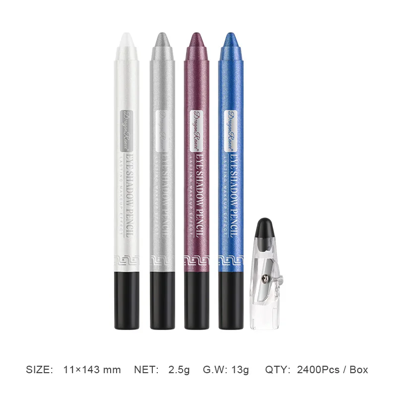 12 Kleuren Parelmoer Oogschaduw Pen Langdurige Waterdichte Oog Markeerstift Glanzend Zilver Paars Eyeliner Oogschaduw Pen Cosmetica