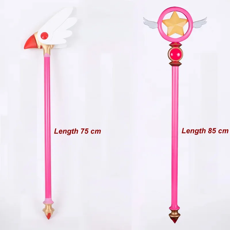 

2025 aaa Аниме Cardcaptor Игрушка Сакура Клоу Голова птицы Прозрачная карта Captor Birdhead Star Wings Волшебная палочка Косплей Модель Кукла 120