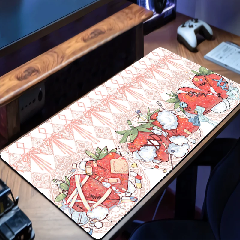 

Mouse Pad Strawberry Pattern Gaming Mousepad Rubber Mouse Mat Gamer Desk Mat Mechanical Keyboard High-Quality Desk Pads Mousepad