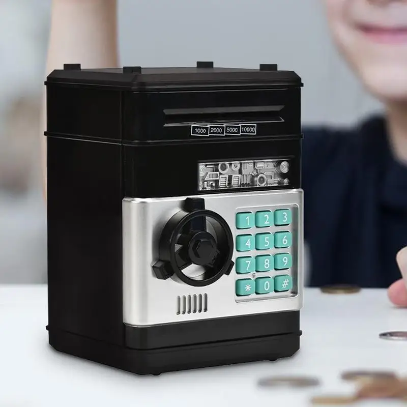 ATM Money Bank For Kids Electronic ATM Savings Bank For Kids 4-digit Password 600-coin Or 100 Banknotes Capacity Kids Coin Bank