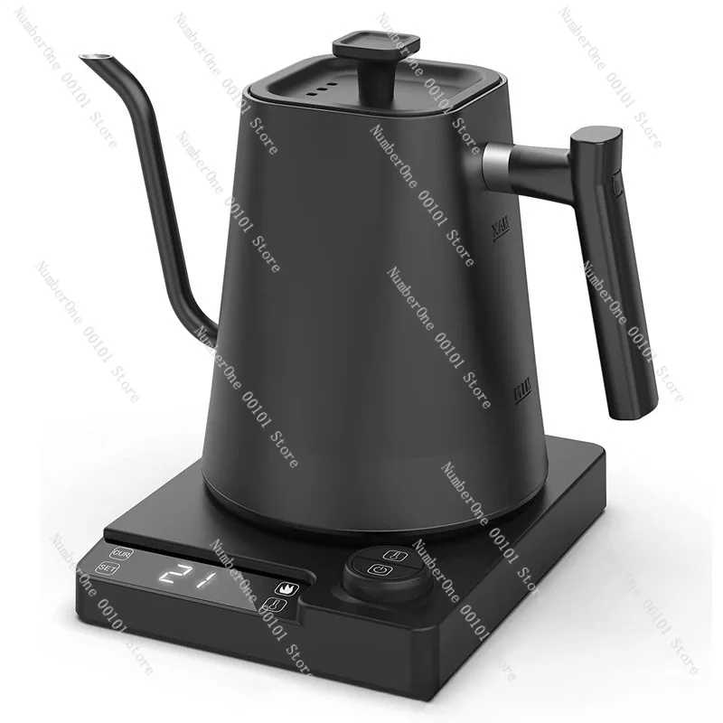 

Умный контроль температуры, чайник для кофе, чайник из нержавеющей стали, чайник для заваривания чая, бытовой длинный тонкий носик, температура