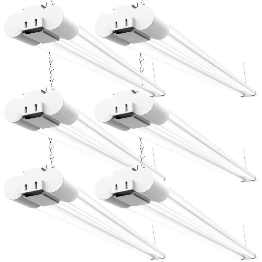 

6 Pack LED Shop Lights for Workshop 4FT, Linkable Garage Lighting, 4500 LM, 40W 150W Equivalent, 6000K Daylight Deluxe, Surface