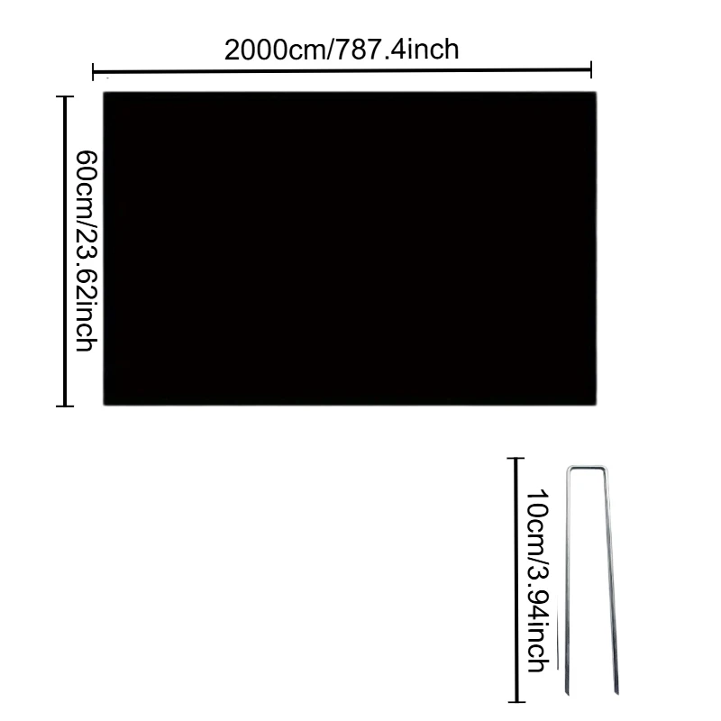 Heavy-Duty Non-Woven Plant Protection Cover for Gardening with Ground Pegs Weed Control Special Material for Flower Beds