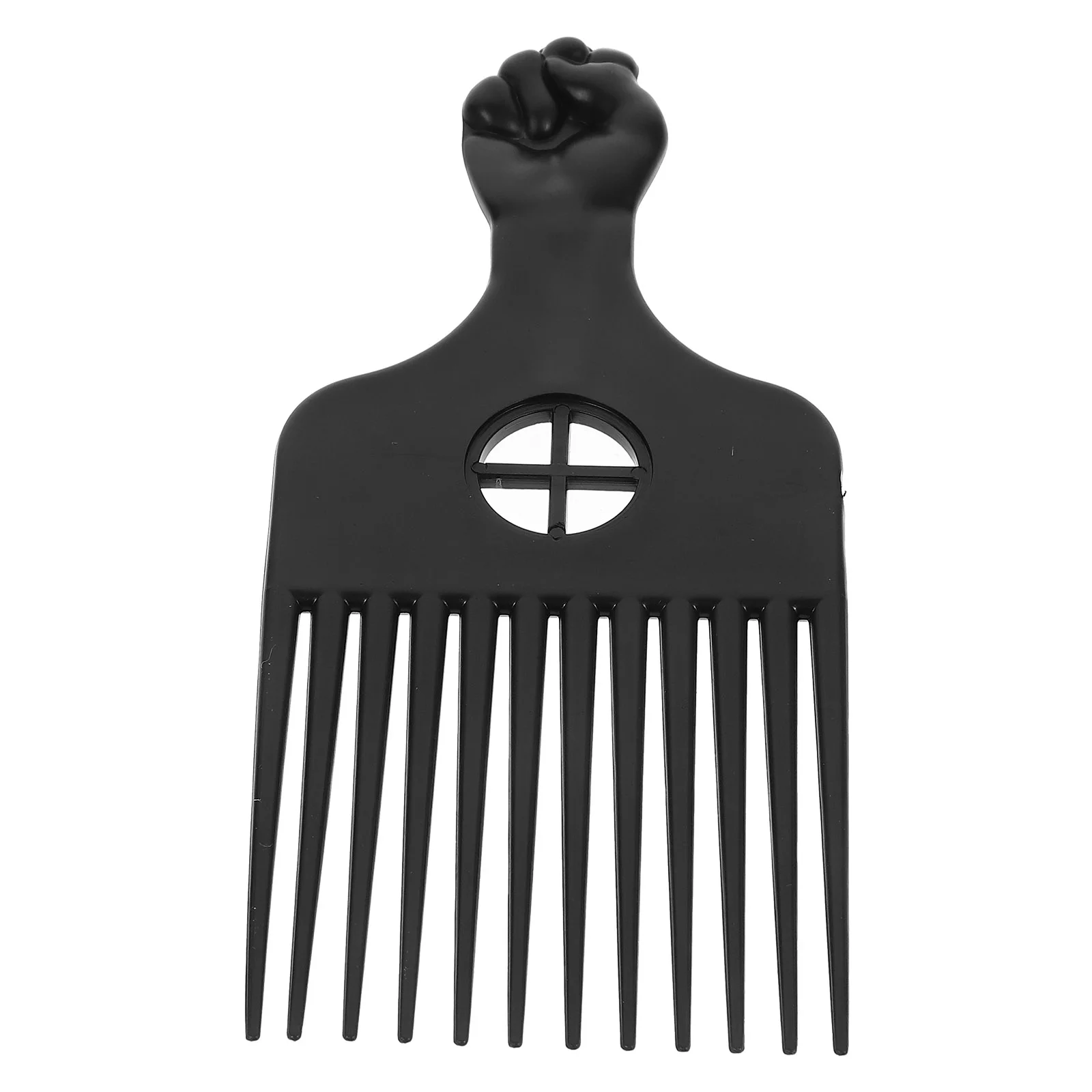 Hair Claw Clip Comb Beard Pick Plastic for Men Afro Household Black Curly Styling Tools Women's