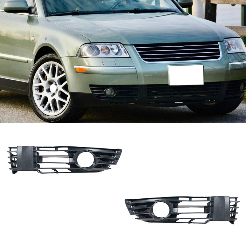 Applicable to the fog lamp frame, fog lamp cover, front bumper and fog lamp grille of the Volkswagen Passat B5.5 01-05 models