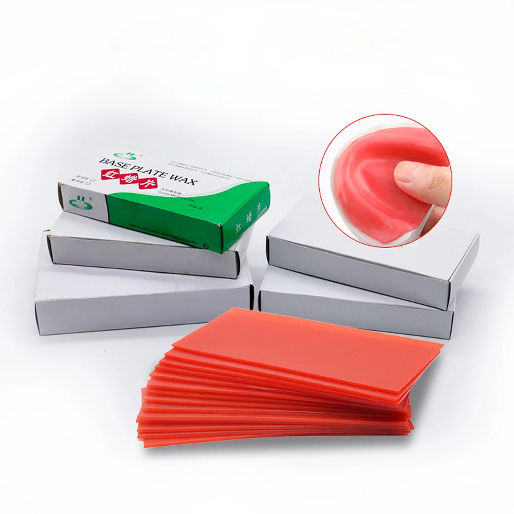

6 коробок, красный листы воска для укуса, материал для стоматологической лаборатории, основающая пластина для моделирования, воски