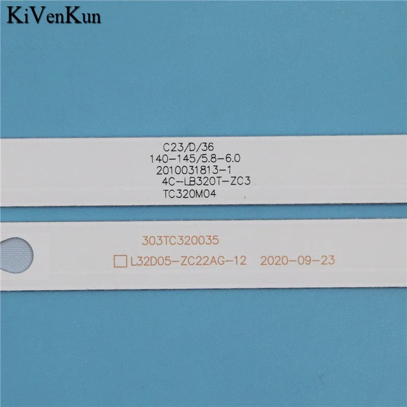 Kit de lámparas de TV, tiras de retroiluminación LED para Fanco W32D-12B W32-D12S, bandas de barras LED, reglas de TCL32D05-ZC22AG-24, cintas 5S1P 303TC320047