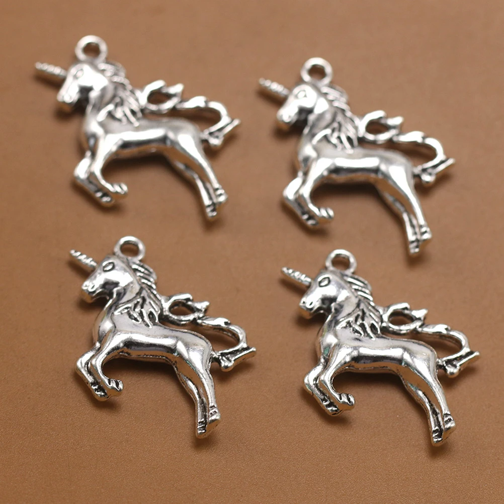 

10pcs Unicorn Pendant Charm Alloy Earrings Necklace Jewelry Making Durable DIY Charms Unique Stylish Decorative