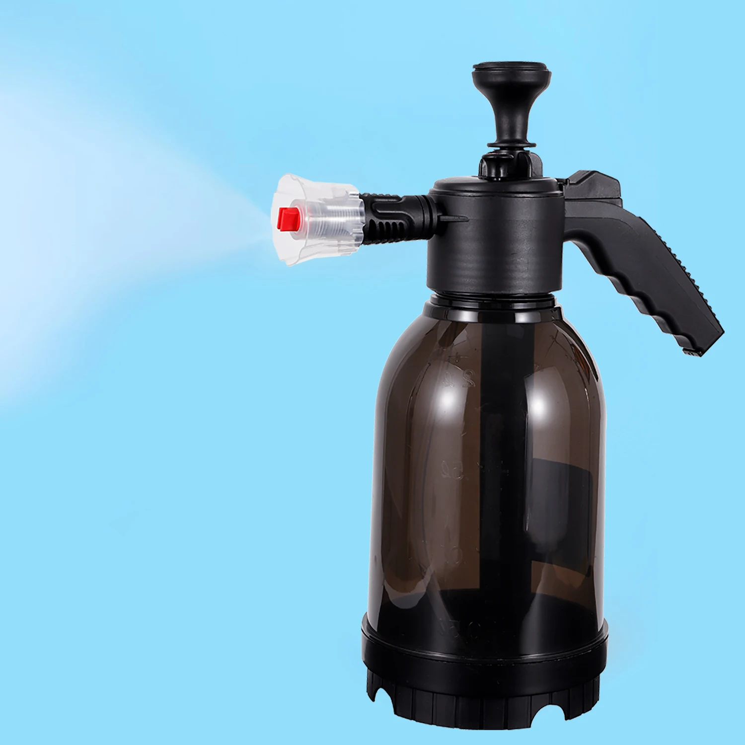 2L Household Gardening Watering Spray Can Manual Pressurized Foaming With Pressure Relief Valve Car Washing Foam Pot Bottle