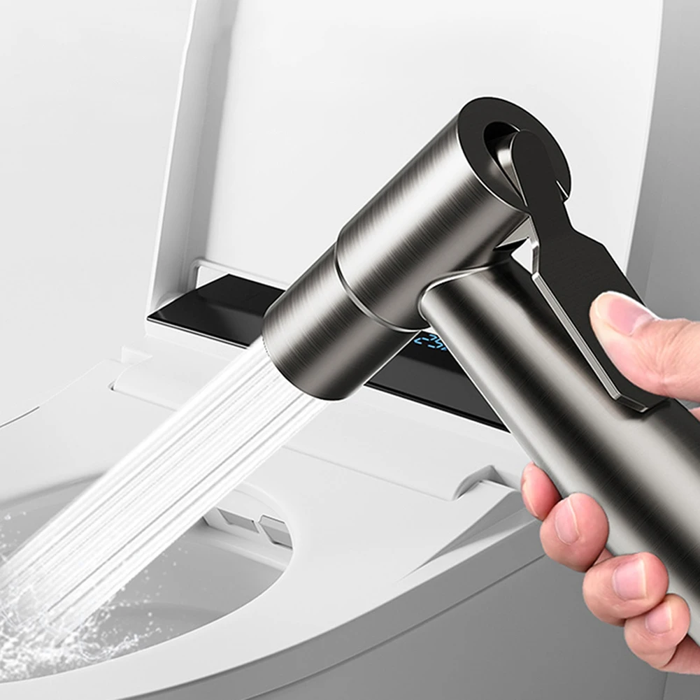 Adjustable Sprayer Bathroom Sprayer Bathroom Equipment Telescopic Tube Stainless Steel Construction Hose Length 2M