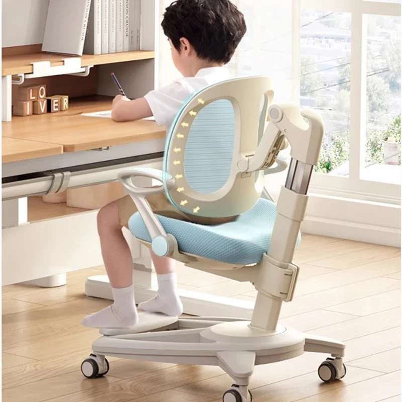 Children's Chairs Stool Growing Chair Study Kids Furniture Schoolboy Child Table Room Youth Armchair Seggioloni Seats Baby