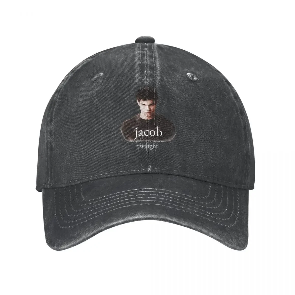 The Twilight Saga JAcob Grey Wash Boyfriend Baseball Caps for Men Women Distressed Washed Snapback Cap Adjustable Fit Hats Cap