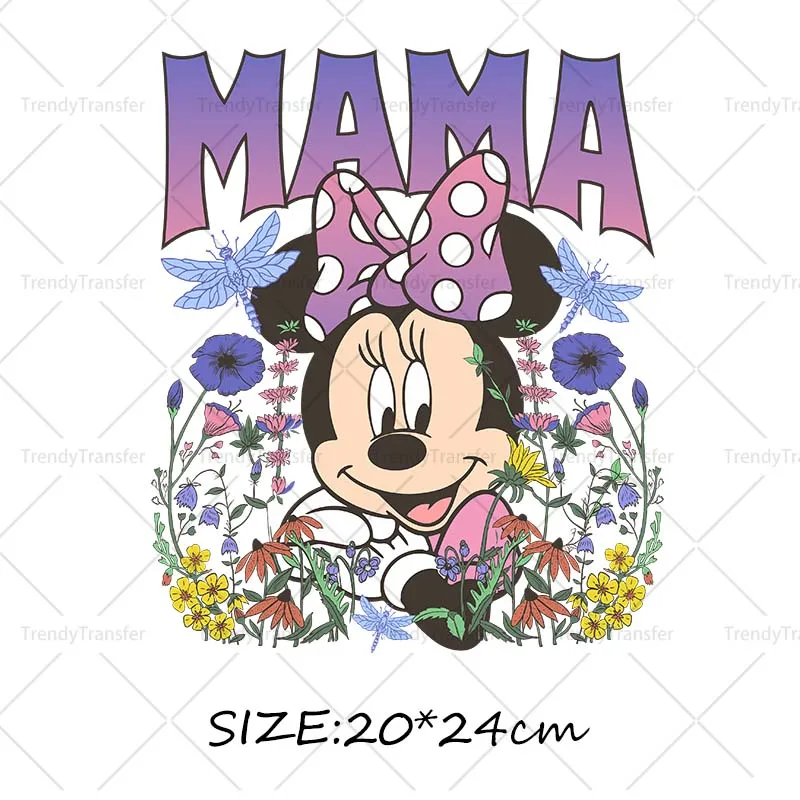 Retro Mickey Minnie Toy Story Ijzer Op Transfers Stickers Voor Kleding Thermische Stickers Diy T-Shirts