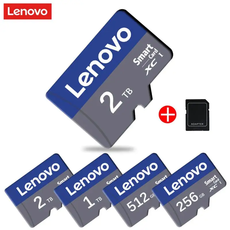 

Lenovo 2TB Memory Card 1TB Micro TF SD Card Class10 SD/TF Flash Card 64/128/256/512GB A2 Mini SD Card For Nintendo Switch Ps4