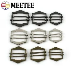 5/10/20 Pz 20/25/30/40mm Fibbia In Metallo Zaino Doppio Pin Cursore Gancio Tessitura Fibbie di Regolazione Cappotto Cintura Clip di Chiusura Accessorio