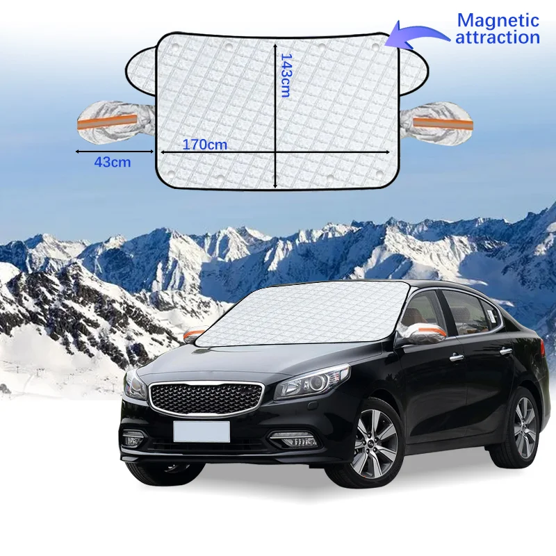 غطاء واقي ثلجي مقاوم للماء لكيا K4 ، غطاء سيارة شتوي ، زجاج أمامي ، مظلة جليدية ، ملحقات سيارات خارجية