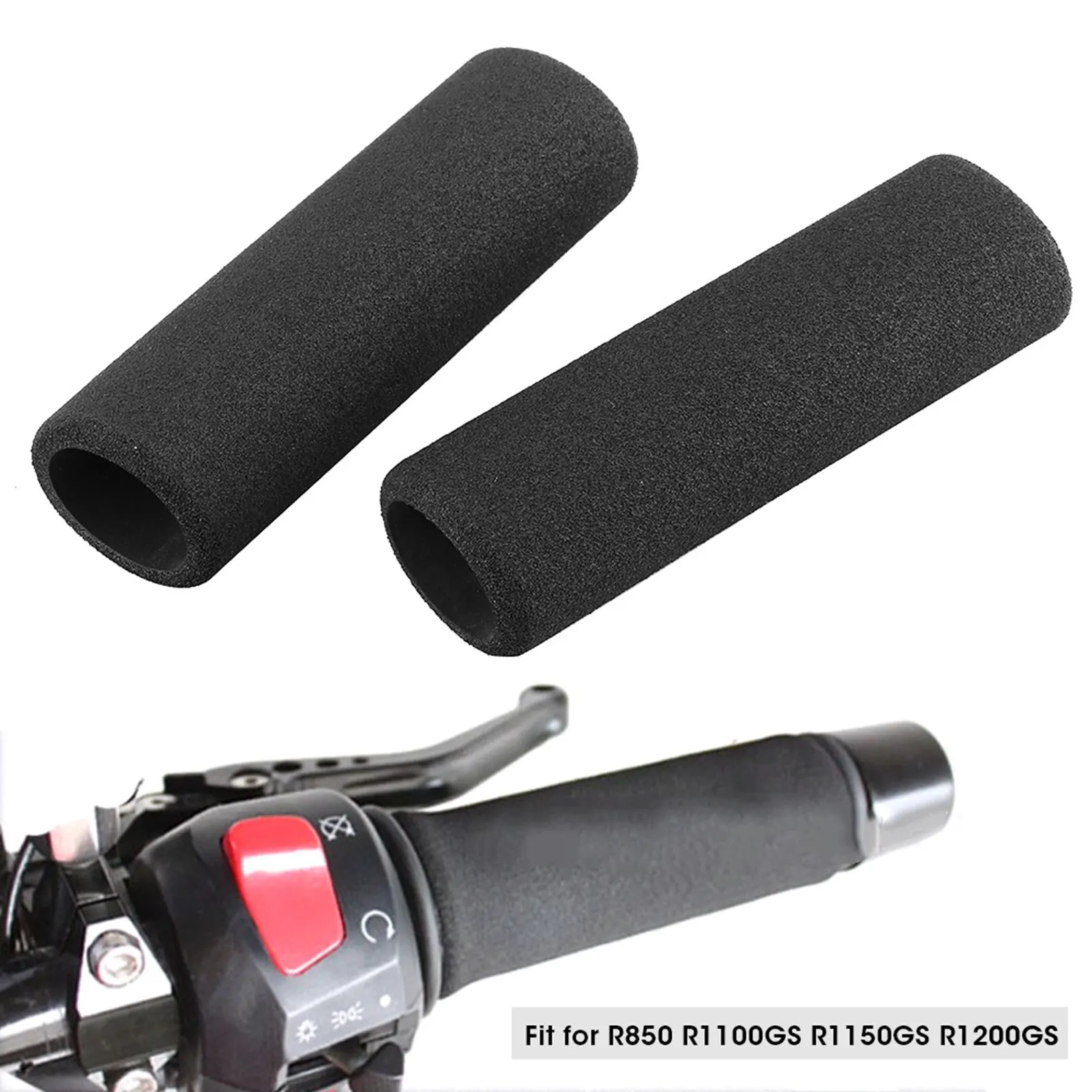 Motorcycle Handlebar Cover Anti‑Slip Foam Handle Grips Fit for R850/R1100GS/R1150GS/R1200GS Motorbike Handle Sleeve