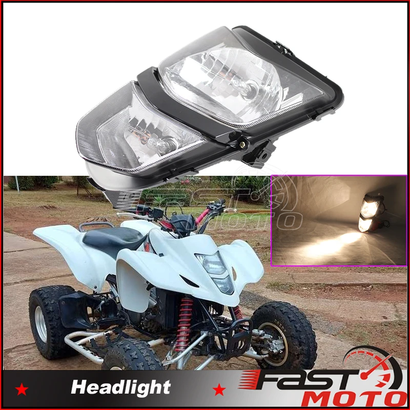 Motorcycle 12V/25W Dual Twin Headlamp Headlight for Kawasaki KFX400 KSF400 Suzuki ATV Quadsport LTZ 400 LT-Z400Z LTZ400 2003-08