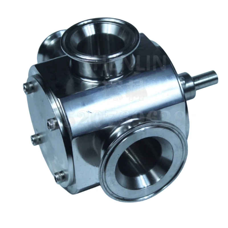 SHENLIN Rotary Valve Stainless paste Filling Machine part SS304 paste filling passage Hopper adopter Cylinder Filler Check Valve