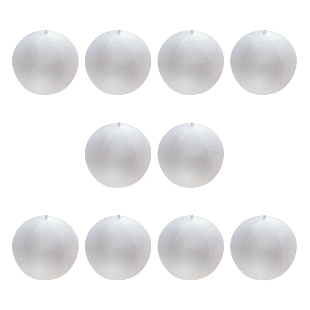 Pallone da spiaggia gonfiabile da 10 pezzi Giocattolo di sabbia trasparente in PVC Accessori multifunzionali per bambini Puntelli decorativi per foto Sicuro